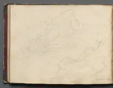 Album with Views of Rome and Surroundings, Landscape Studies, page 20b: "Cervera". Creator: Franz Johann Heinrich Nadorp (German, 1794-1876)
