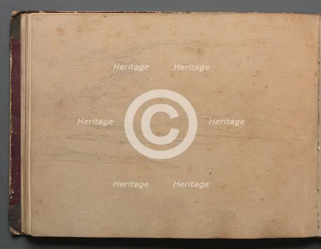 Album with Views of Rome and Surroundings, Landscape Studies, page 29b: Landscape Study. Creator: Franz Johann Heinrich Nadorp (German, 1794-1876).