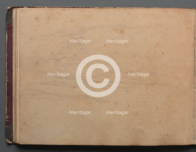 Album with Views of Rome and Surroundings, Landscape Studies, page 29b: Landscape Study. Creator: Franz Johann Heinrich Nadorp (German, 1794-1876).
