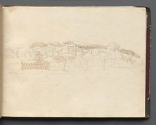 Album with Views of Rome and Surroundings, Landscape Studies, page 30a: Roman Panoramic View. Creator: Franz Johann Heinrich Nadorp (German, 1794-1876)