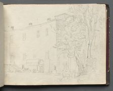 Album with Views of Rome and Surroundings, Landscape Studies, page 31a: Roman Archtectural Study. Creator: Franz Johann Heinrich Nadorp (German, 1794-1876)