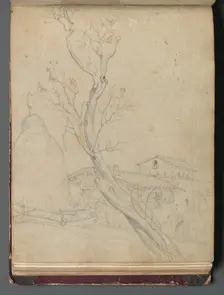 Album with Views of Rome and Surroundings, Landscape Studies, page 37b: Roman Landscape. Creator: Franz Johann Heinrich Nadorp (German, 1794-1876)