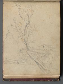 Album with Views of Rome and Surroundings, Landscape Studies, page 37b: Roman Landscape. Creator: Franz Johann Heinrich Nadorp (German, 1794-1876)