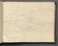 Album with Views of Rome and Surroundings, Landscape Studies, page 34a: "St. Francesco". Creator: Franz Johann Heinrich Nadorp (German, 1794-1876)