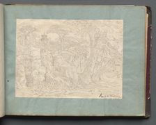 Album with Views of Rome and Surroundings, Landscape Studies, page 36a: Roman View. Creator: Franz Johann Heinrich Nadorp (German, 1794-1876)