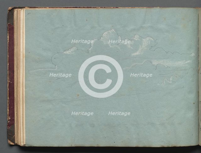 Album with Views of Rome and Surroundings, Landscape Studies, page 36b: Cloud Study. Creator: Franz Johann Heinrich Nadorp (German, 1794-1876).