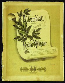 Albumblatt (Es-dur) für das Pianoforte, Mainz, 1882, 1882
