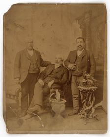 Albumen print of three members of the Boyd family, 1890-1930. Creator: Unknown
