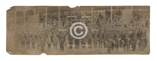 Albumen print of members of the Grand United Order of Odd Fellows, 1890-1930. Creator: Unknown.