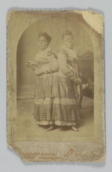 Albumen print of Millie and Christine McCoy, 1880s -1890s. Creator: Charles Eisenmann