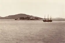 Alcatraz Island, San Francisco, 1868-69, printed ca. 1876. Creator: Carleton Emmons Watkins