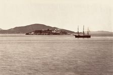 Alcatraz Island, San Francisco, 1868-69, printed ca. 1876. Creator: Carleton Emmons Watkins