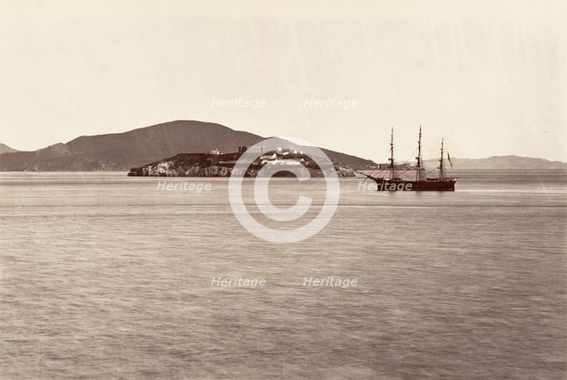 Alcatraz Island, San Francisco, 1868-69, printed ca. 1876. Creator: Carleton Emmons Watkins.