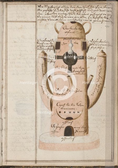 Alchemical notebook, c. 1620. Artist: Grasshoff (Grasshof), Johann (1560-1623)