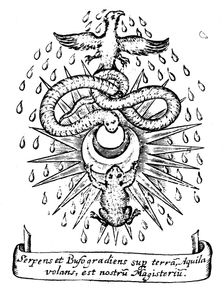 Alchemical symbolism, 1652. Creator: Unknown