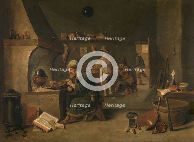 Alchemist, c1640-1690. Creator: David Teniers II.