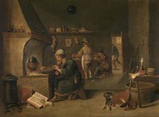 Alchemist, c1640-1690. Creator: David Teniers II