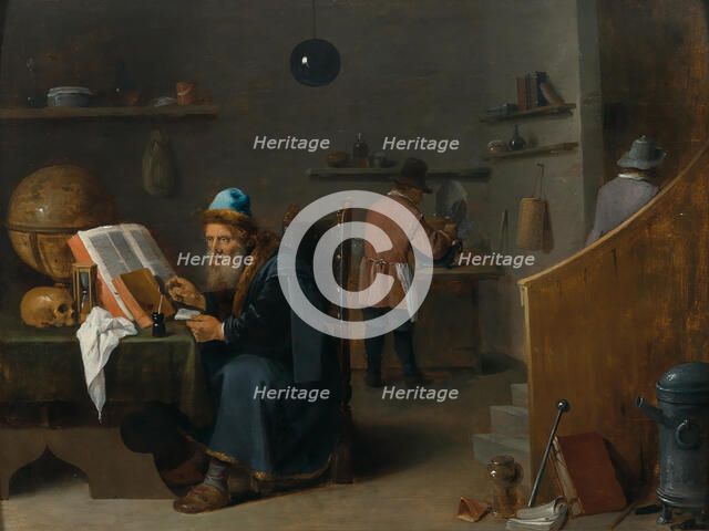Alchemist in his workshop. Creator: Teniers, David, the Younger (1610-1690).