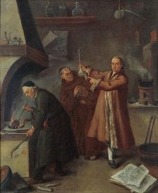 Alchemists, 1757. Creator: Longhi, Pietro (1701-1785)
