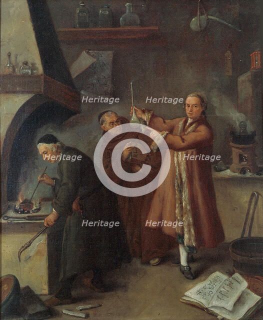 Alchemists, 1757. Creator: Longhi, Pietro (1701-1785).