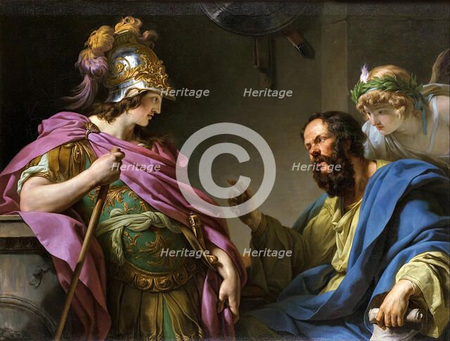 Alcibades Being Taught By Socrates , 1776. Creator: Vincent, François André (1746-1816).