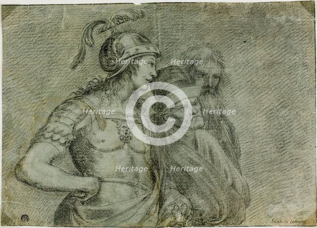 Alcibiades and Two Philosophers, 18th century. Creator: After Raffaello Sanzio, called Raphael  Italian, 1483-1521.