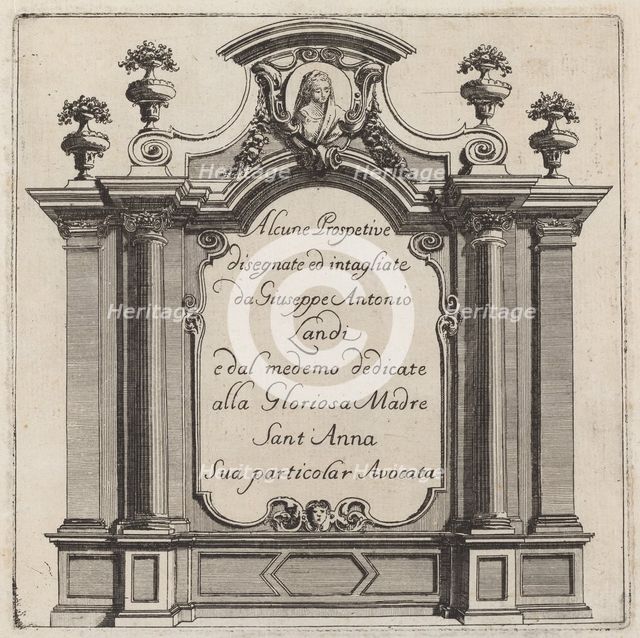 Alcune Prospettive, before 1753. Creator: Giuseppe Antonio Landi.