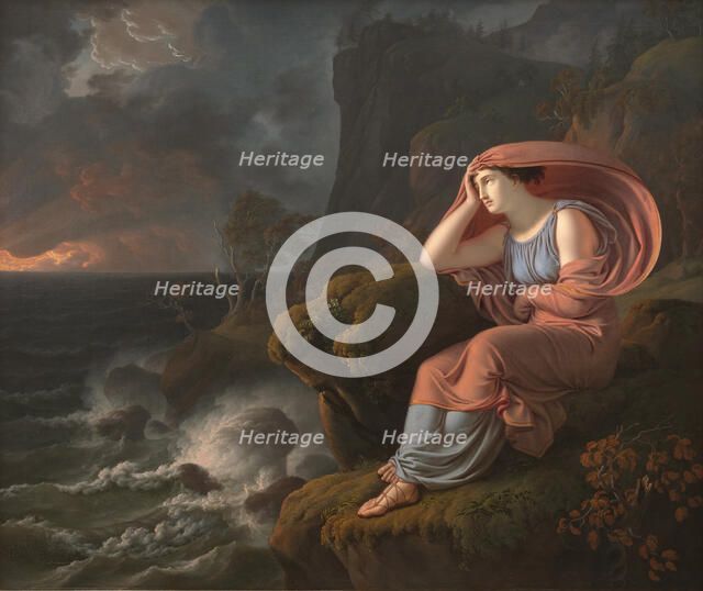 Alcyone waits in vain for her departed husband, 1810. Creator: Kratzenstein-Stub, Christian Gottlieb (1783-1816).