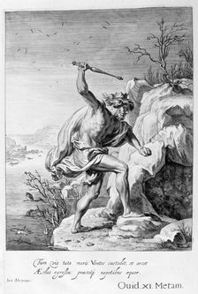 Alcyone and Ceyx transformed into birds, 1655. Creator: Unknown