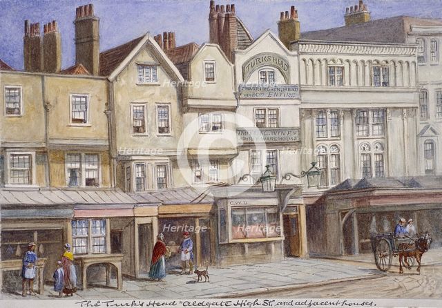 Aldgate High Street, London, 1869. Artist: JT Wilson