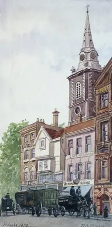 Aldgate High Street, London, 1870. Artist: EA Phipson