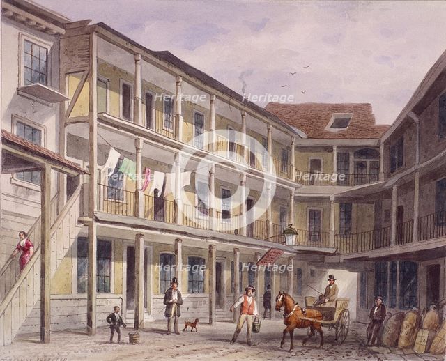 Aldgate High Street, London, c1850. Artist: Thomas Hosmer Shepherd