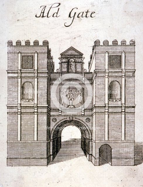 Aldgate, London, c1800(?). Artist: Anon