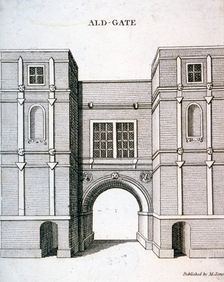 Aldgate, London, c1800(?). Artist: Anon