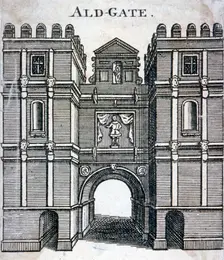 Aldgate, London, c1800(?). Artist: Anon
