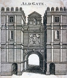 Aldgate, London, c1800(?). Artist: Anon