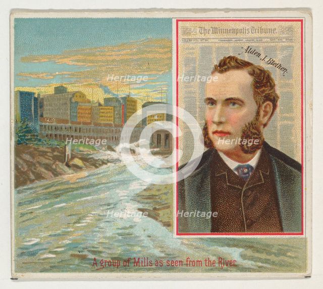 Alden J. Blethen, The Minneapolis Tribune, from the American Editors series (N35) for Alle..., 1887. Creator: Allen & Ginter.