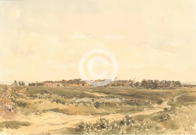 Aldeburgh Mill and Church, 1884. Creator: Thomas Collier.