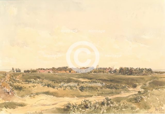 Aldeburgh Mill and Church, 1884. Creator: Thomas Collier.