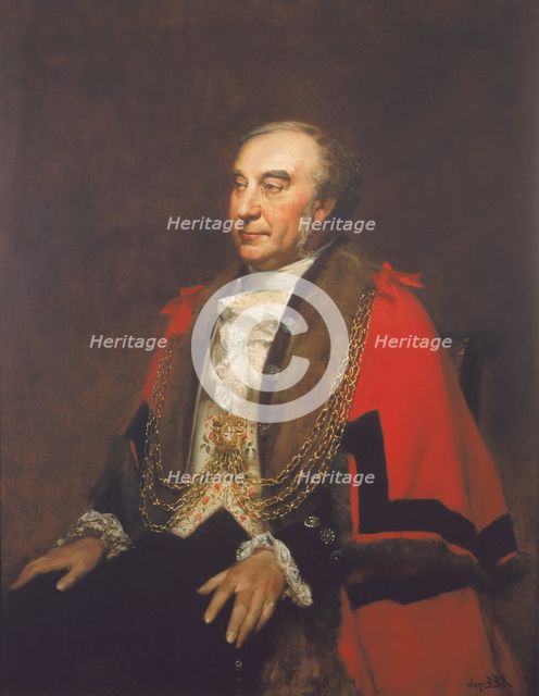 Alderman William Lawrence, Sherif, c1849. Artist: Alfred Edward Emslie