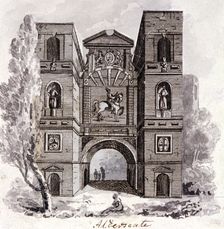 Aldersgate, London, 1800?. Artist: Anon