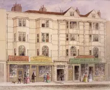 Aldersgate Street, London, (1851?) Artist: Thomas Hosmer Shepherd
