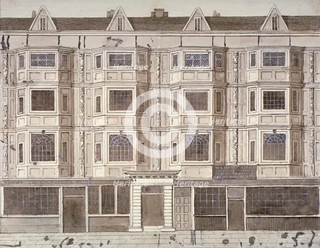 Aldersgate Street, London, c1820(?). Artist: Anon