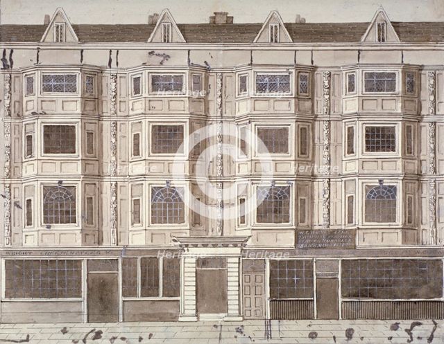 Aldersgate Street, London, c1820(?). Artist: Anon