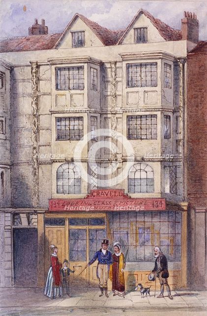 Aldersgate Street, London, c1850. Artist: Frederick Napoleon Shepherd