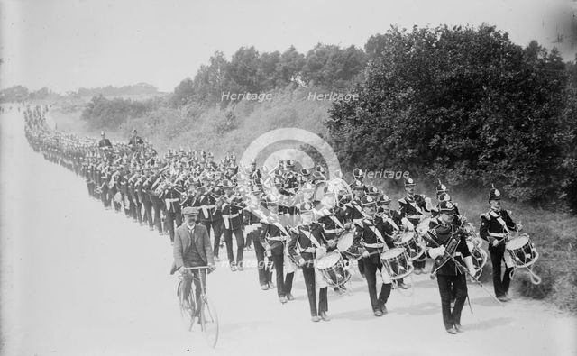 Aldershot - recruits on practice hike, between c1910 and c1915. Creator: Bain News Service.