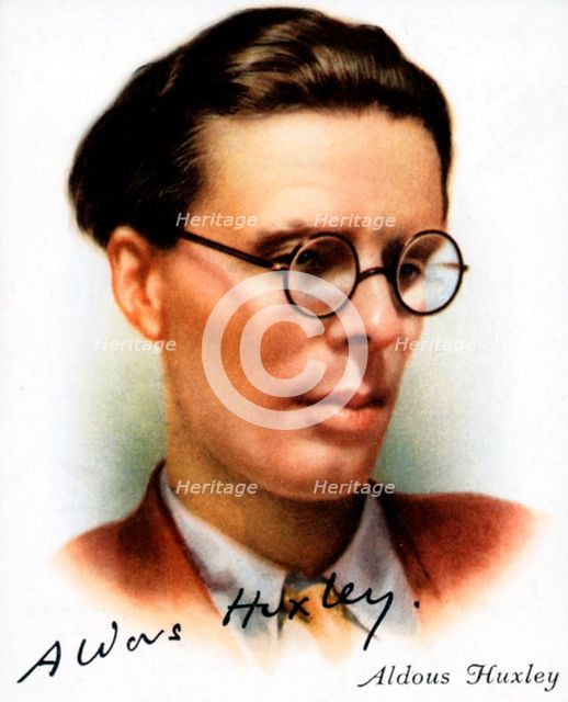 Aldous Leonard Huxley (1894-1963), English essayist and novelist, 1927. Artist: Unknown