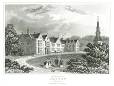 Aldwinkle, Northamptonshire, birthplace of John Dryden. (1631-1700), c1846