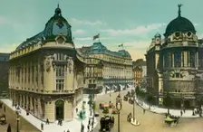 Aldwych and Gaiety Theatre c1900s. Creator: Eyre & Spottiswoode