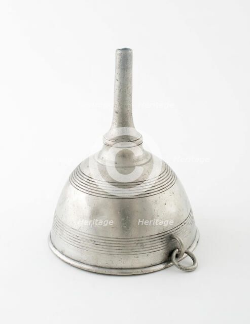 Ale or Wine Funnel, England, c. 1800. Creator: Unknown.